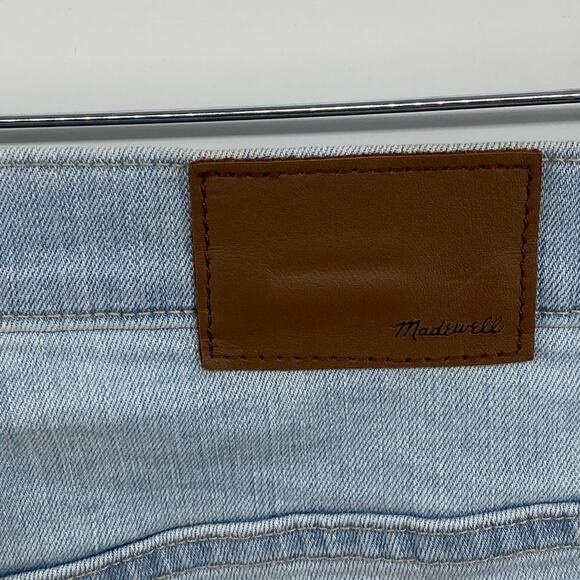 Madewell 9" Mid-Rise Skinny Crop Denim Jeans Light Wash Relaxed Fit Size 31 - Picture 7 of 11